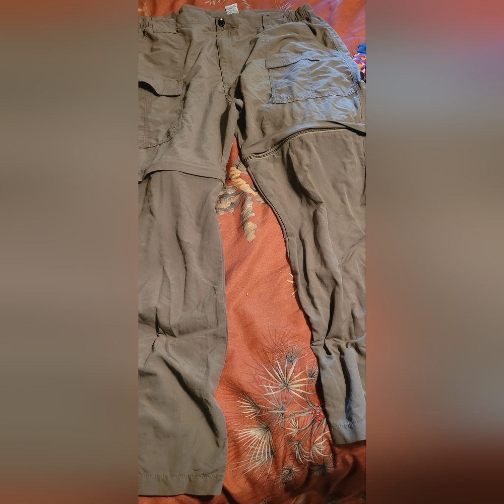 Men's Olive Convertable Pants